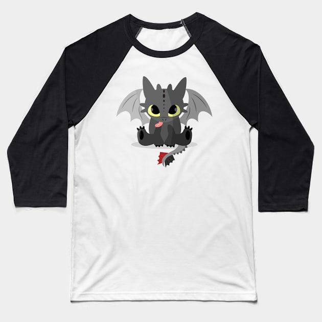 Toothless | Night Fury | How to train your dragon Baseball T-Shirt by khoipham